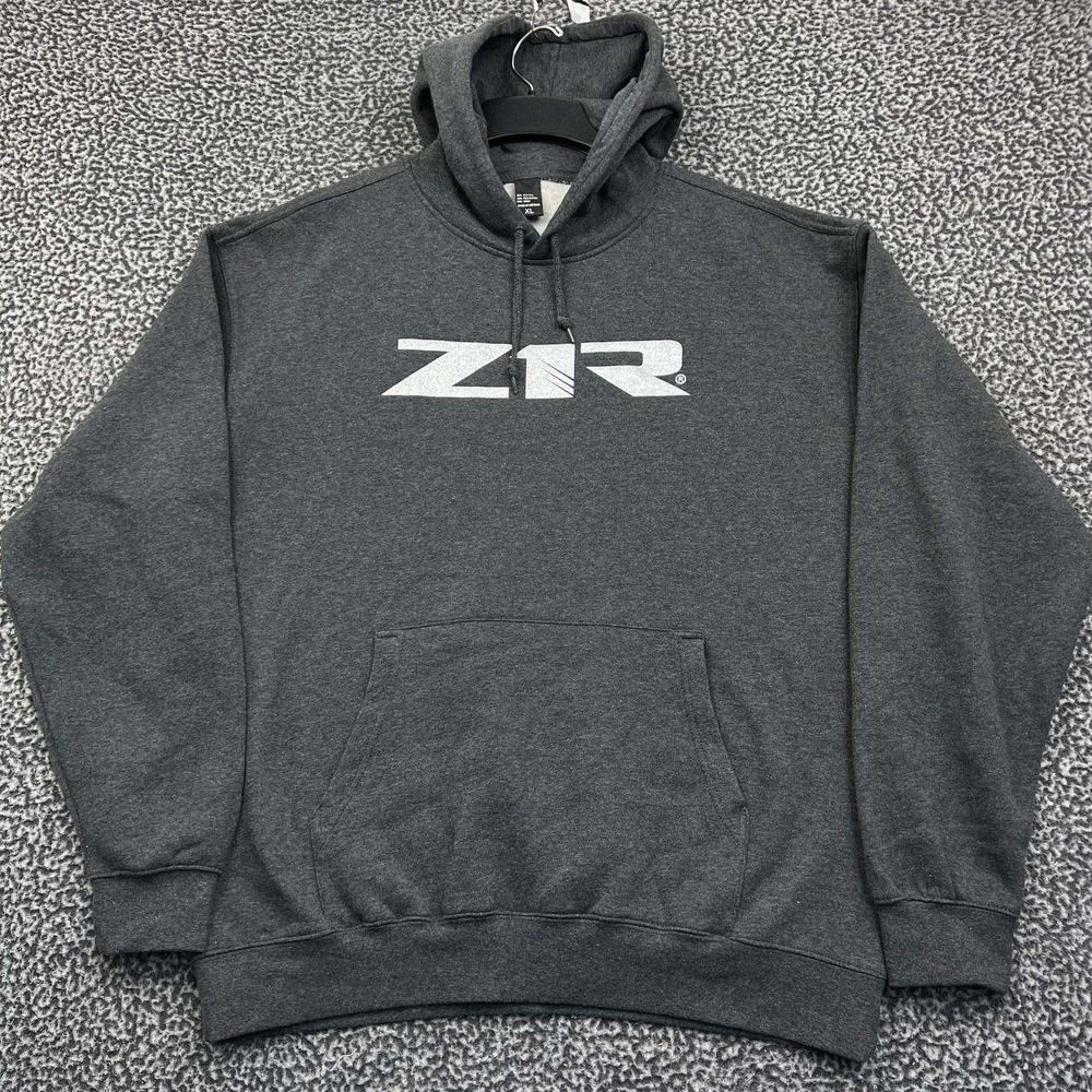 Z1R Hoodie Men Extra Large Gray Pullover Fleece Lined Long Sleeve Outdoor XL